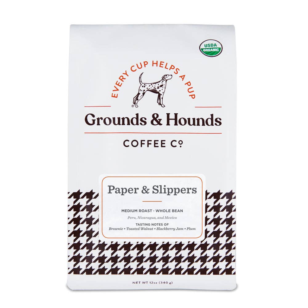 Paper & Slippers™ Medium Roast Blend: Whole Bean 12 oz