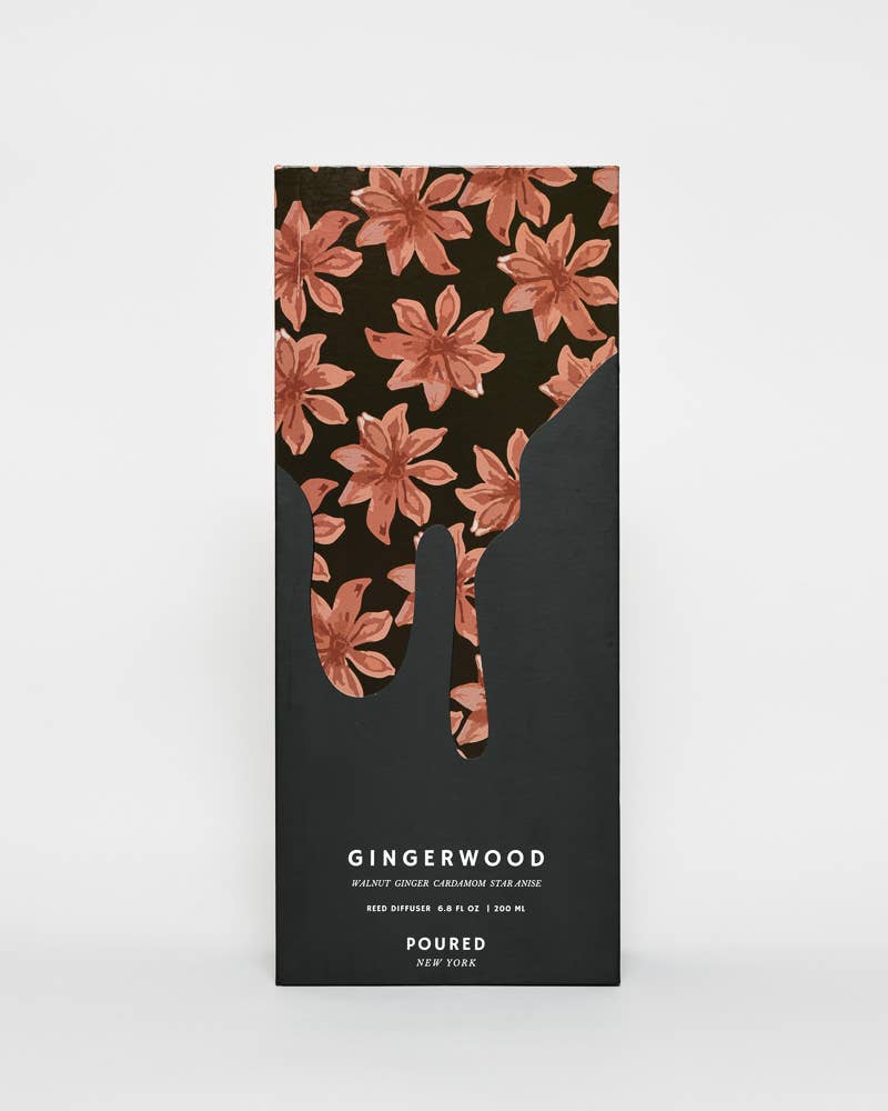 GINGERWOOD: 10 OZ Soy Wax Candle