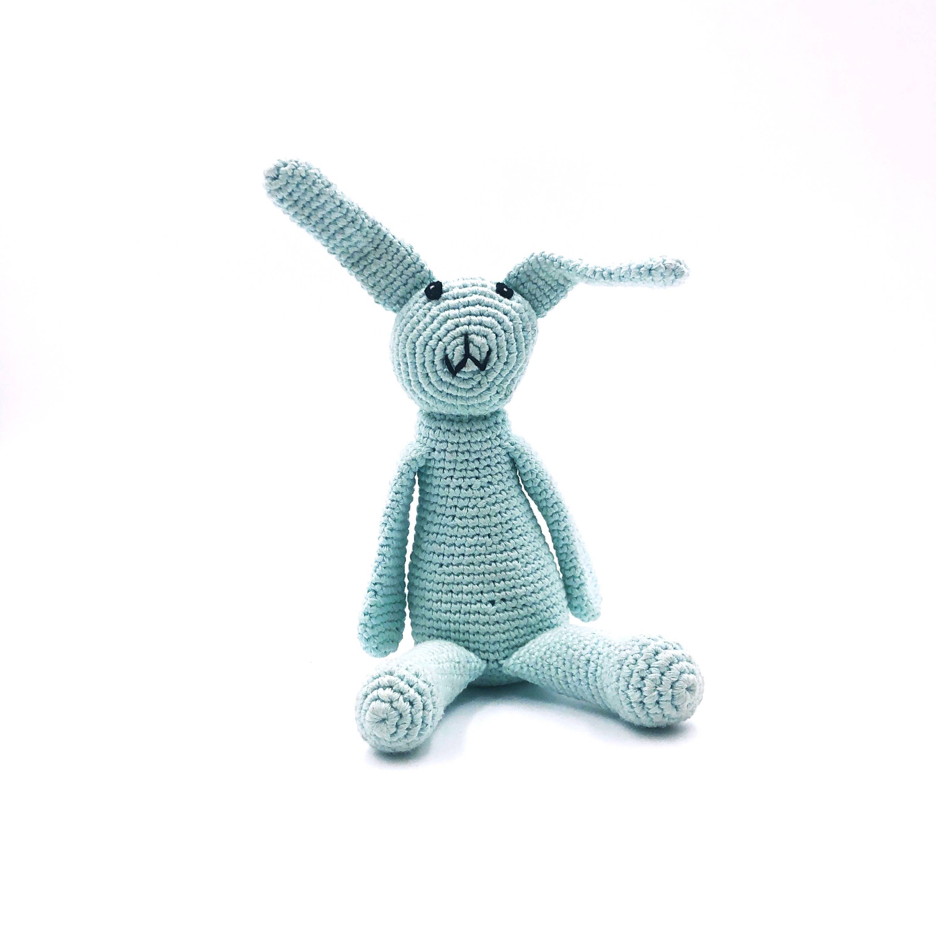 Organic Baby Rattle: Taupe