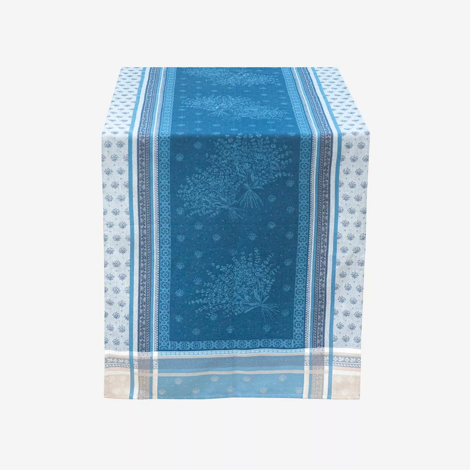 Tissus Toselli Lourmarin & Pervenche Jacquard Table Runner