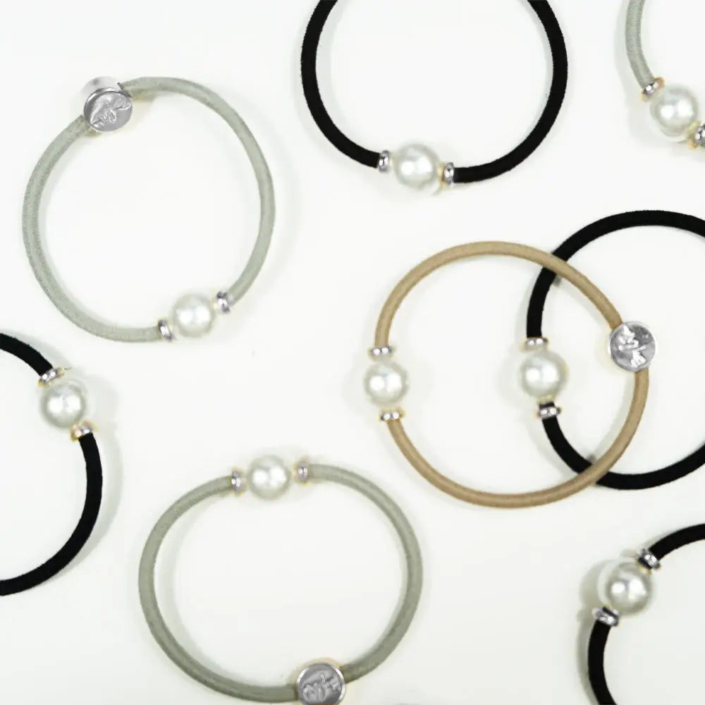 Silver Hairties/Bracelets