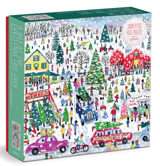 Michael Storrings Christmas Tree Farm 1000 Piece Foil Puzzle