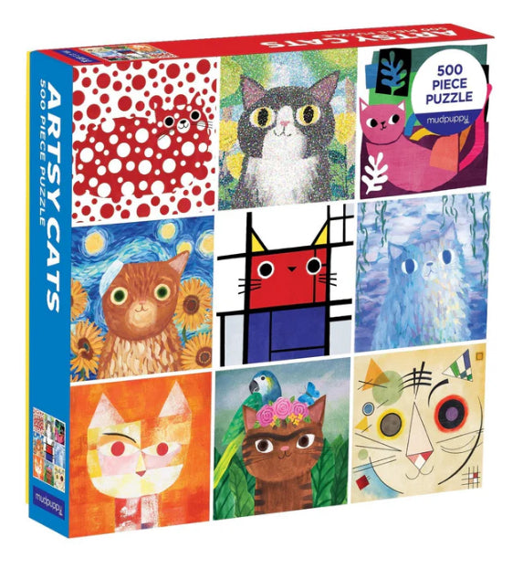Artsy Cats 500 Piece Family Puzzle