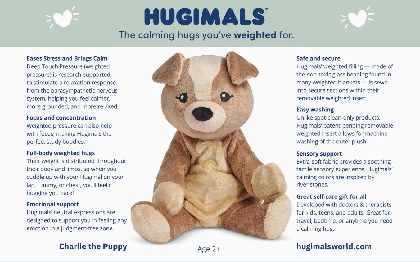 Charlie the Puppy 4.5lb Weighted Plush Anxiety:Kids & Adults