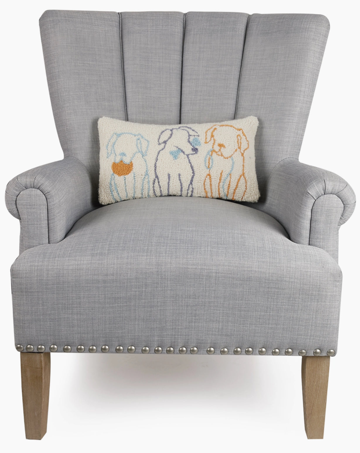 Dog Silhouettes Hook Pillow