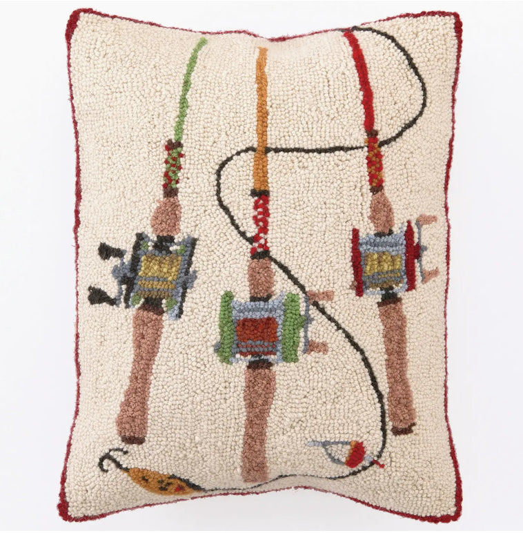 Fishing Rods Hook Pillow