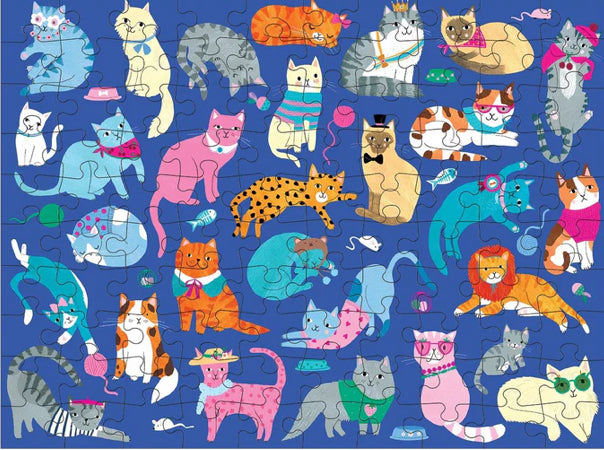 Cats & Dogs 100 Piece Double-Sided Puzzle