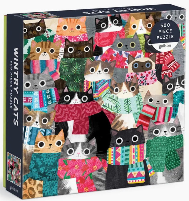 Wintry Cats 500 Piece Puzzle