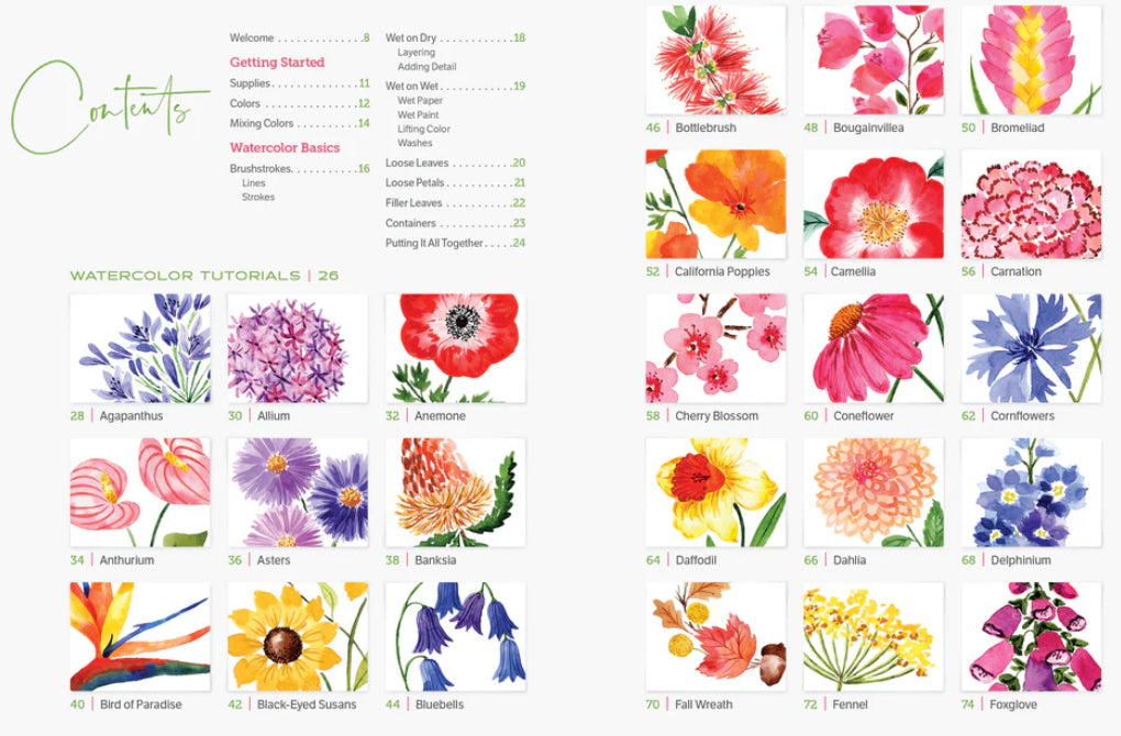 Watercolor the Easy Way Flowers