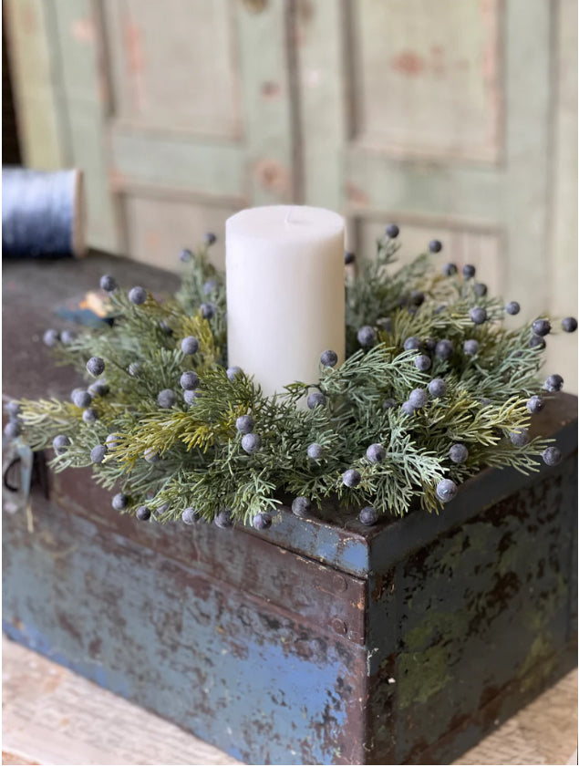 Midnight Juniper Candle Ring | 15"