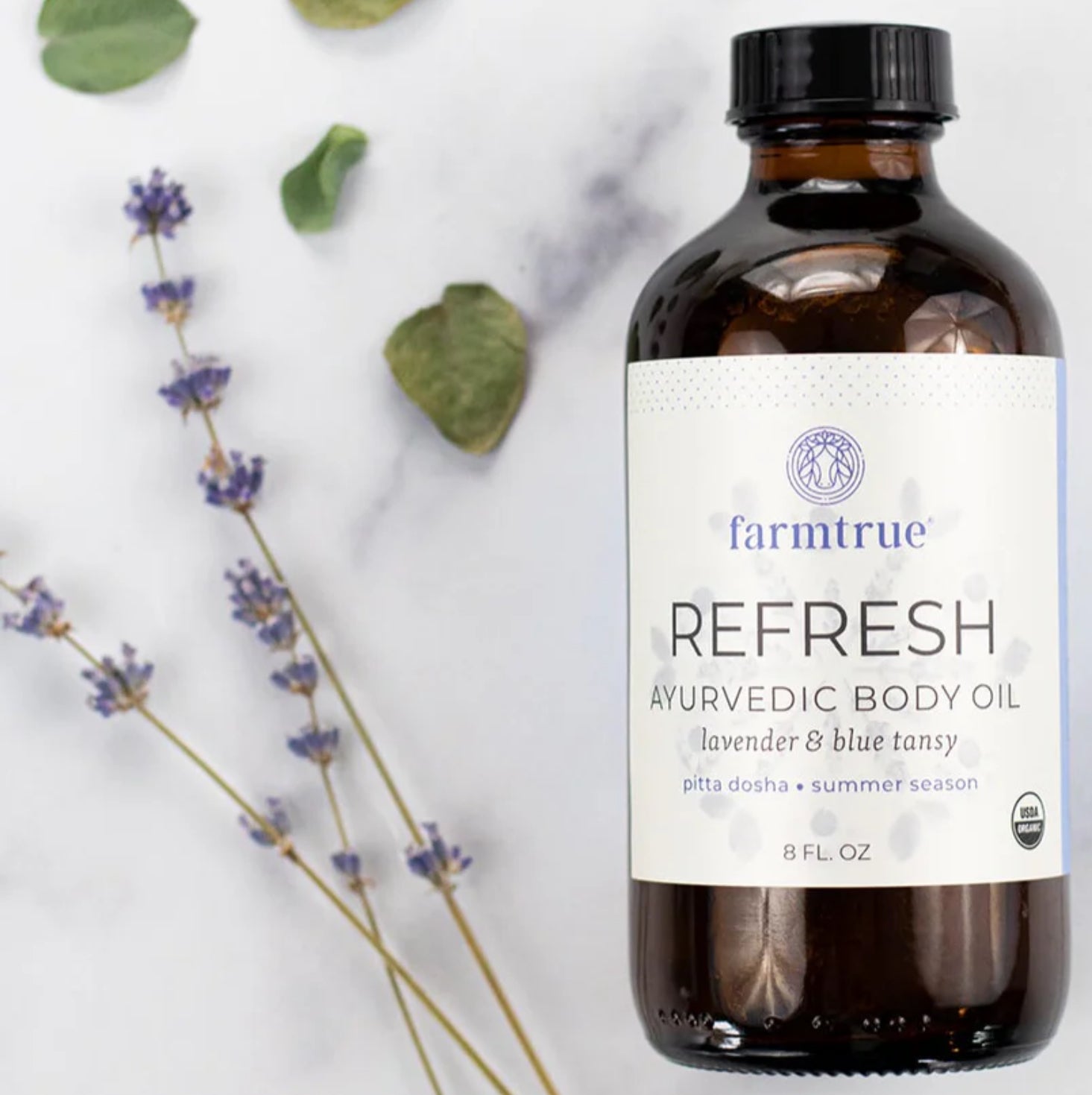 Ayurvedic Body Oil - REFRESH - LAVENDER & BLUE TANSY