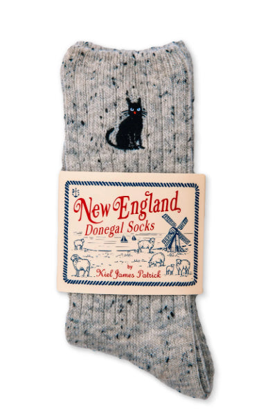 The Black Cat Donegal Sock
