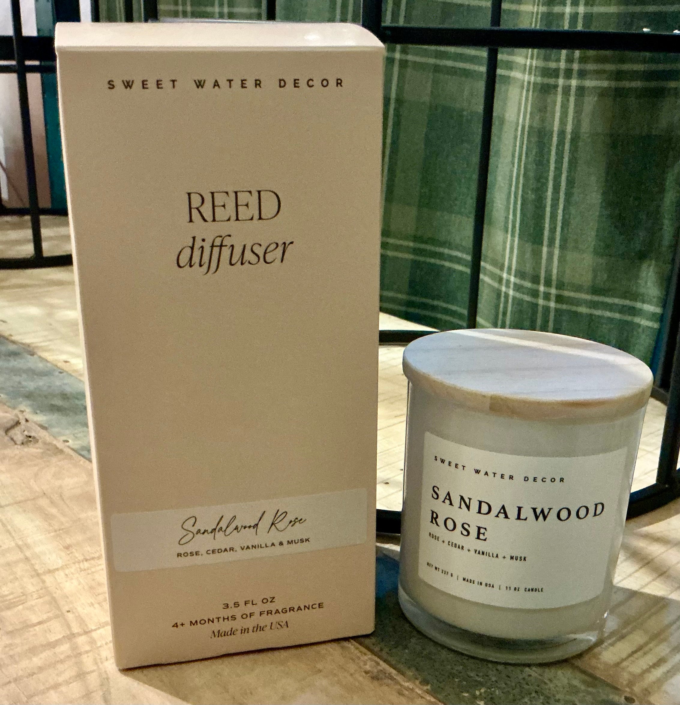 Sandalwood Rose Diffuser and Candle