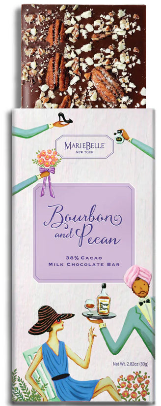 38% Milk Chocolate Bar with Bourbon & Pecans