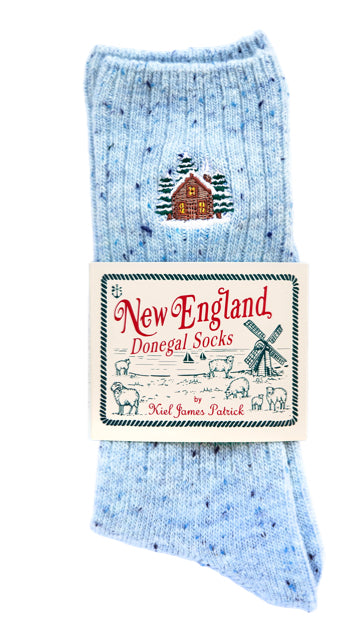 Christmas Cabin Donegal Sock