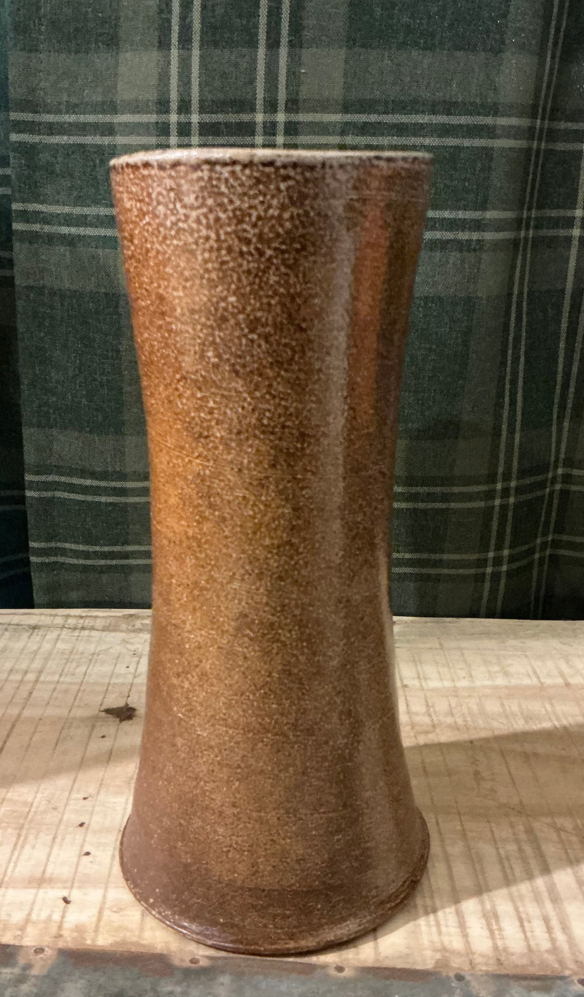 Handcrafted Large Ceramic Vase – Brown