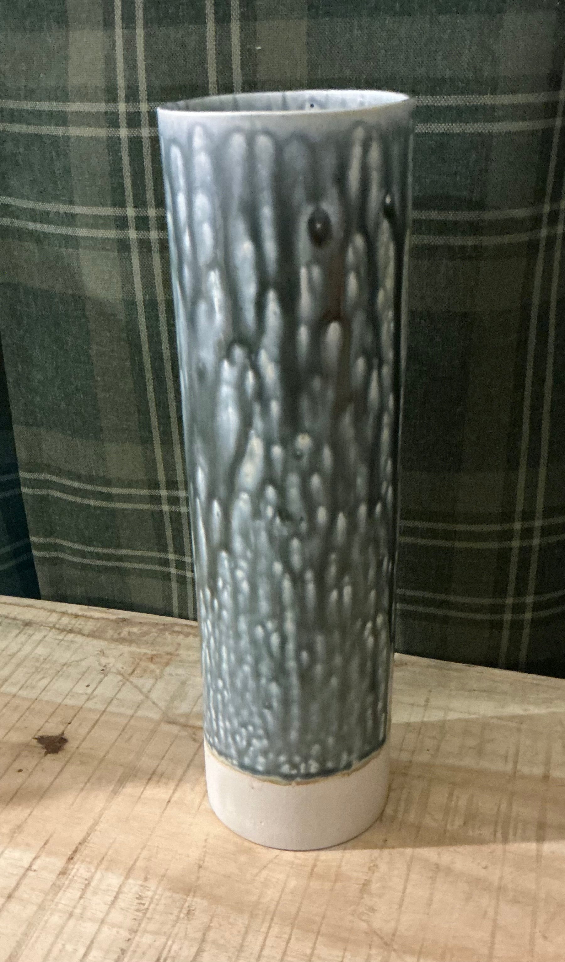 Handcrafted Large Ceramic Cylinder Vase