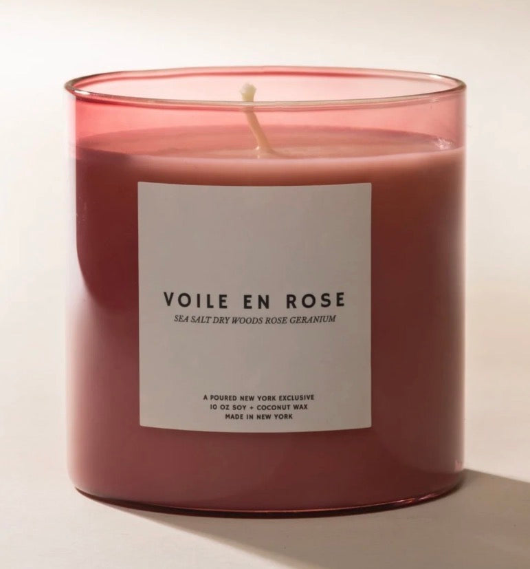 VOILE EN ROSE 10 oz. Soy Candle