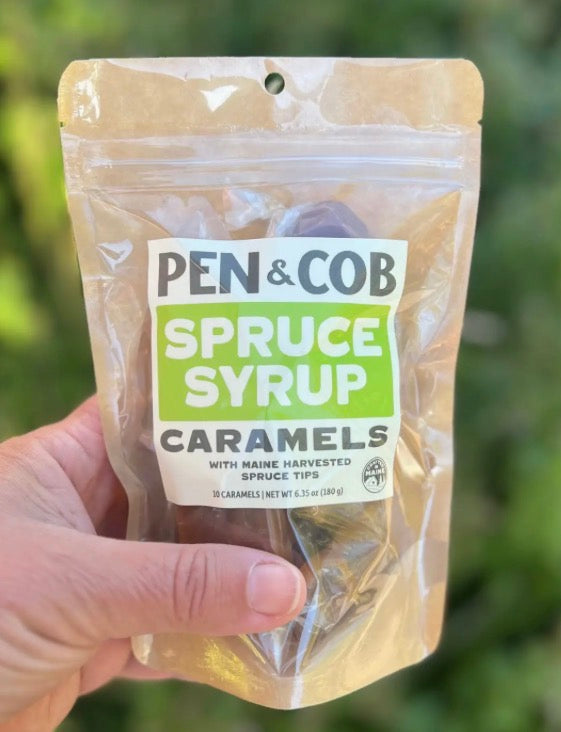 Spruce Syrup Caramels