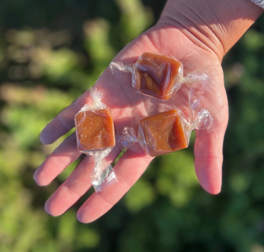 Spruce Syrup Caramels