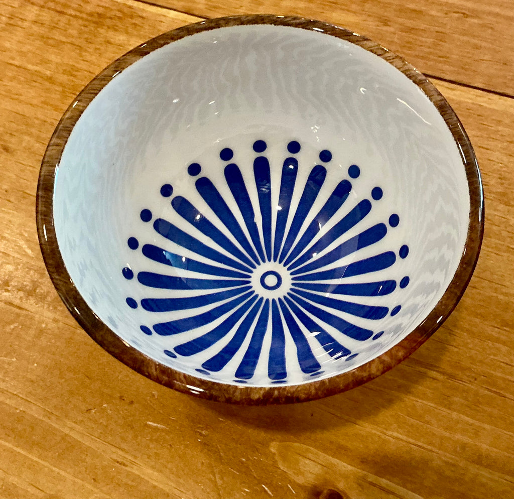 Blue & White Enamel Bowl