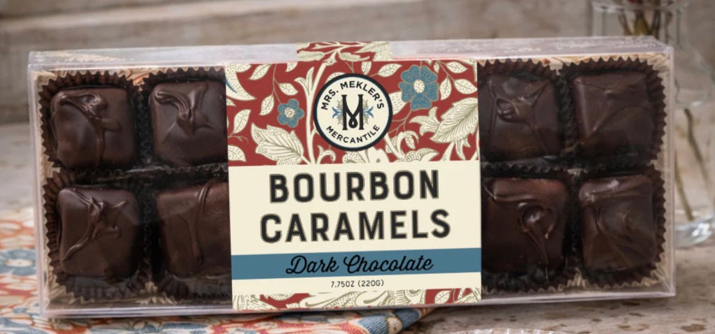 Dark Chocolate Bourbon Caramels | 12 pc
