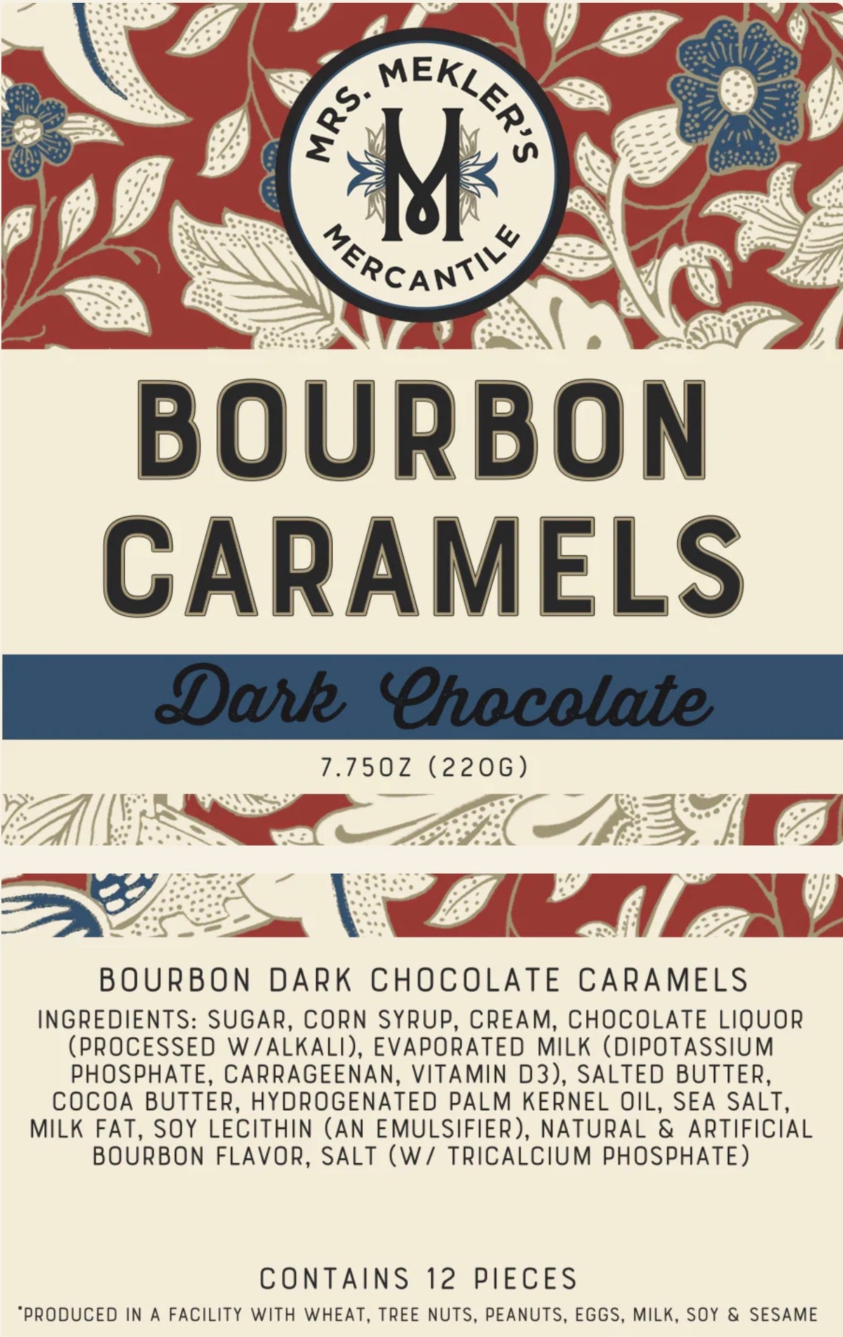 Dark Chocolate Bourbon Caramels | 12 pc