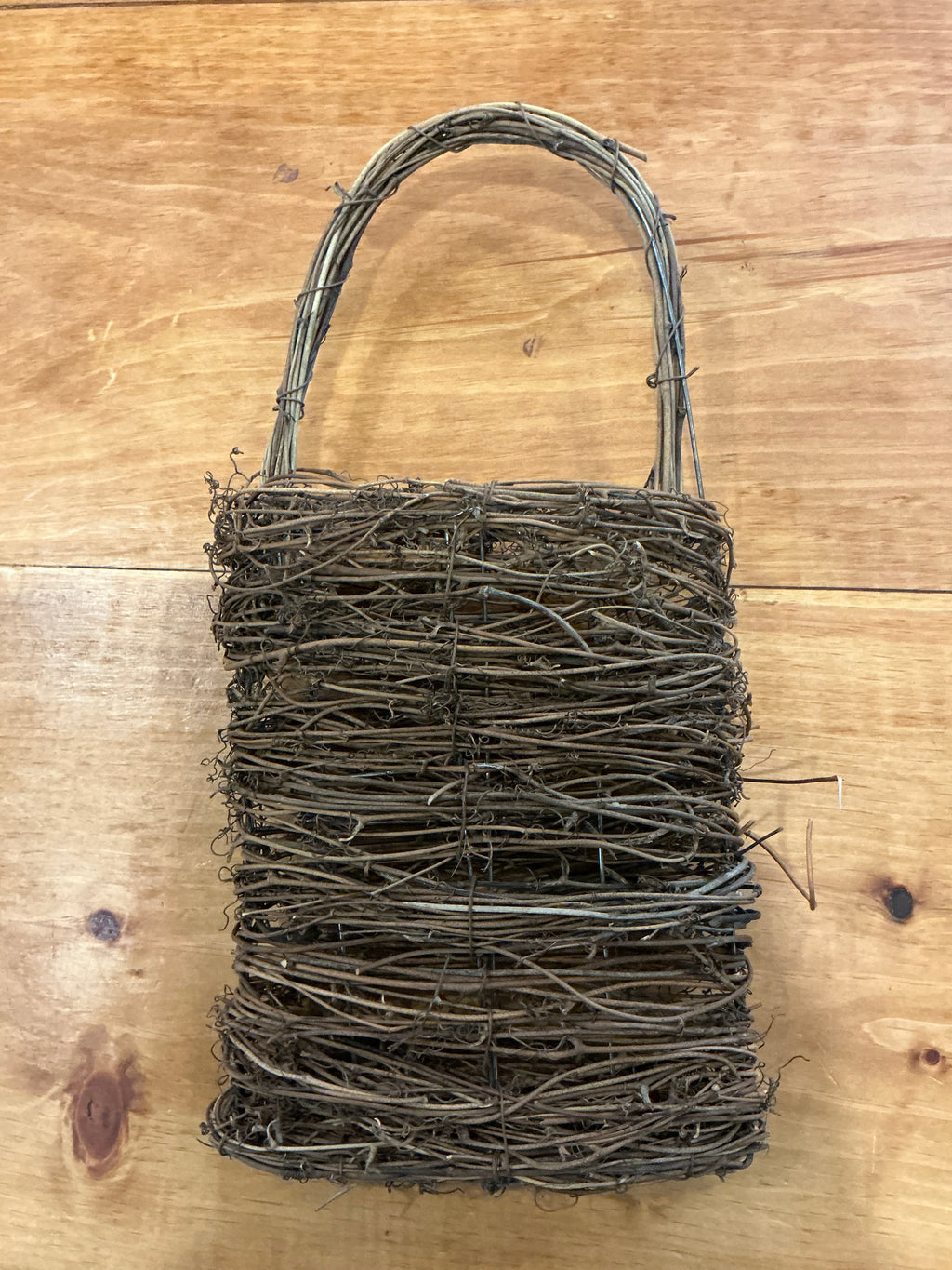 Hand-Woven Rattan Door Basket