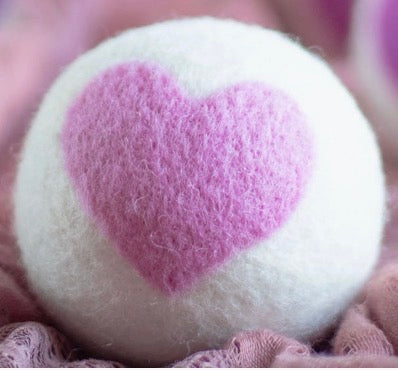 Pink Heart Eco Dryer Ball — Single