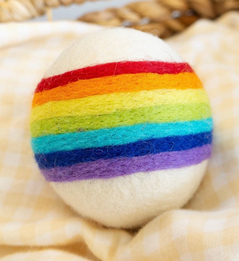 Rainbow Heart Eco Dryer Ball — Single