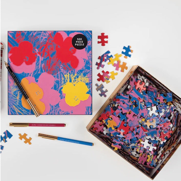 Andy Warhol Flowers 500 Piece Puzzle