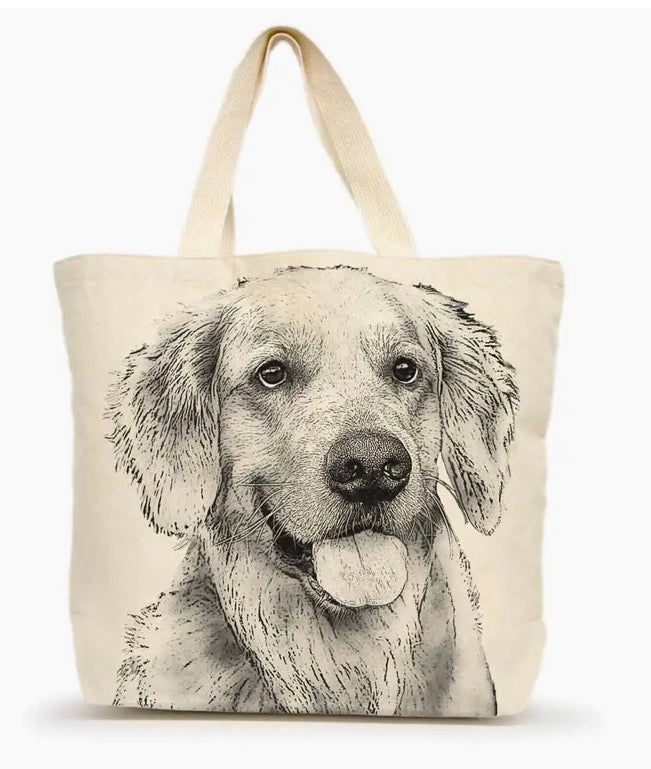 Golden Retriever Large Tote Bag