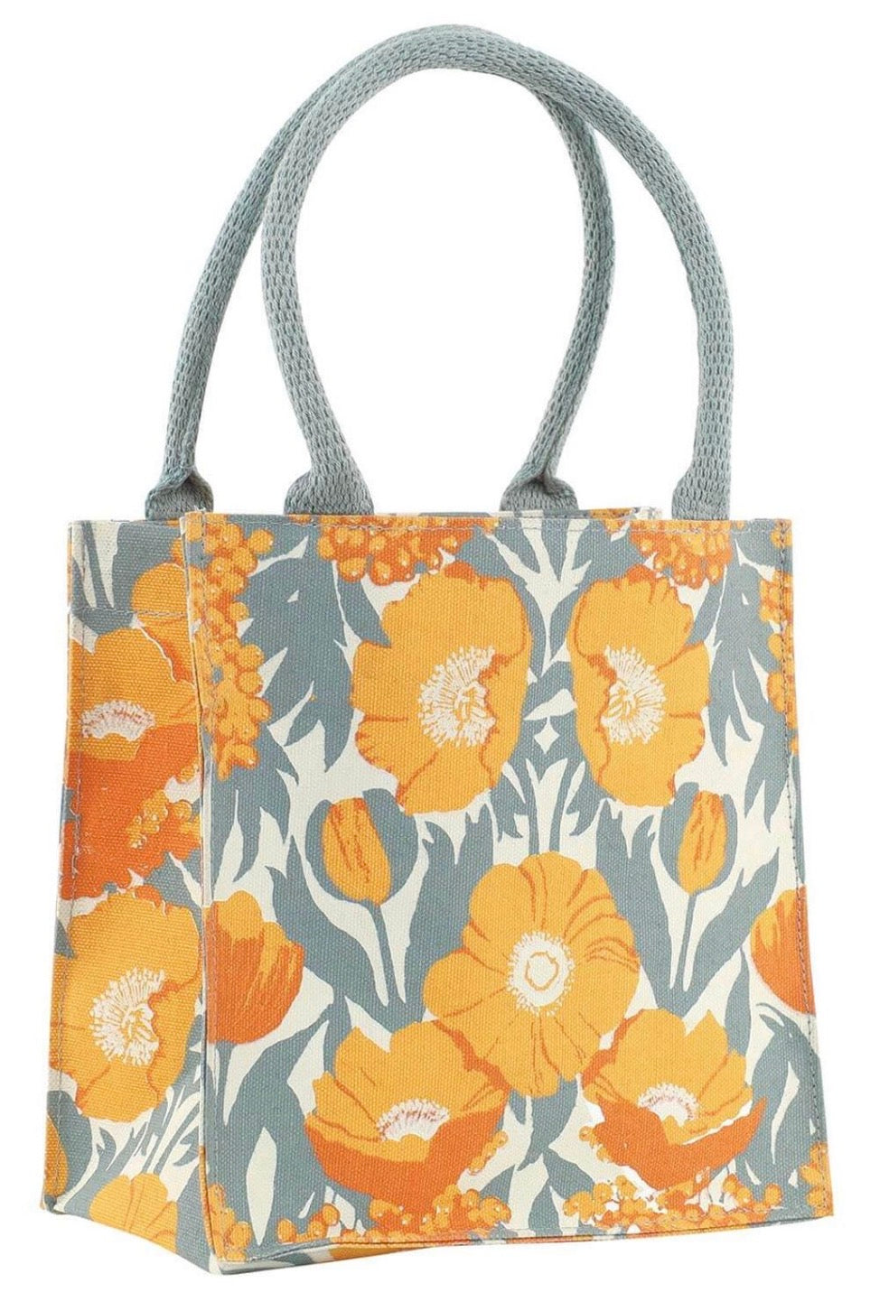 Icelandic Poppies Gold Reusable Itsy Bitsy Gift Bag