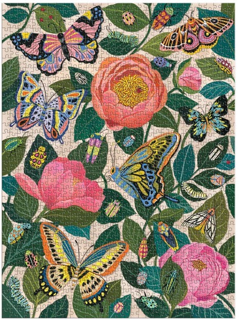 Between the Blooms 1000 Piece Foil Puzzle — Christine De Carvalho