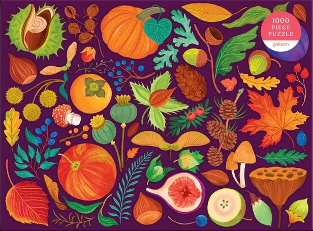 World of Fall Flora 1000 Piece Puzzle — Dawn Cooper