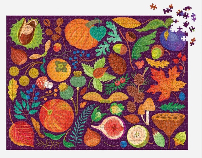 World of Fall Flora 1000 Piece Puzzle — Dawn Cooper