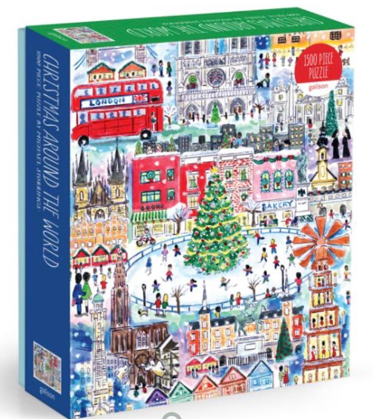 MICHAEL STORRINGS CHRISTMAS AROUND THE WORLD 1500 PIECE PUZZLE