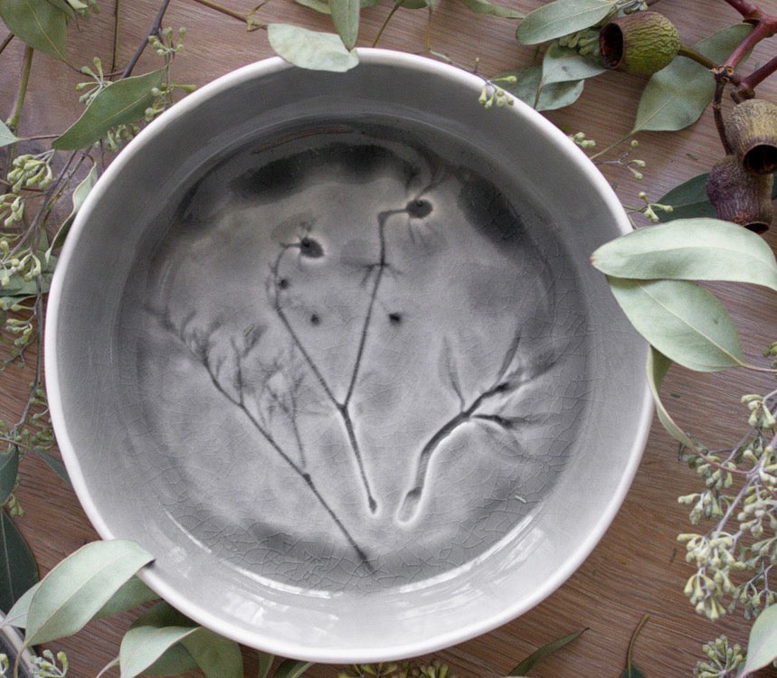 Meadow Grey Porcelain Medium Bowl — 7.4 inch