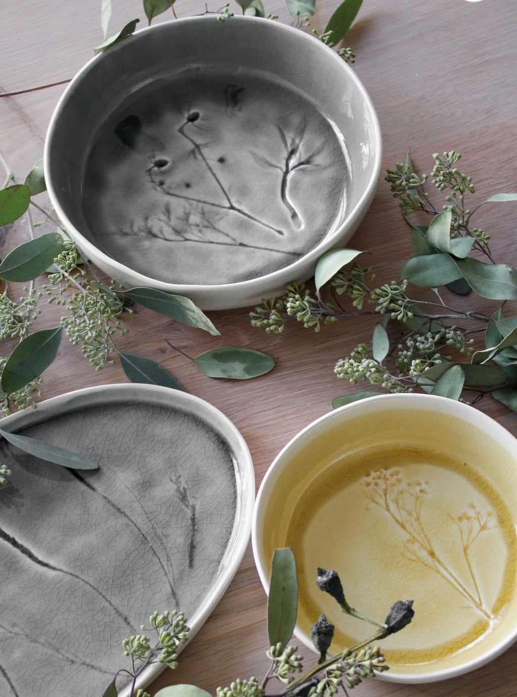 Meadow Grey Porcelain Medium Bowl — 7.4 inch