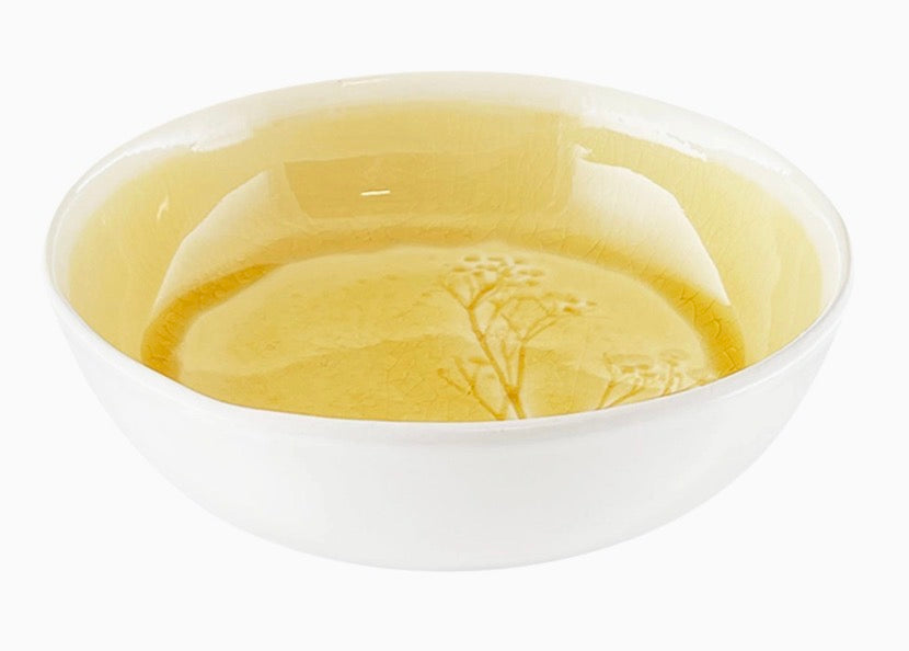Meadow Yellow Porcelain Small Bowl — 6 inch