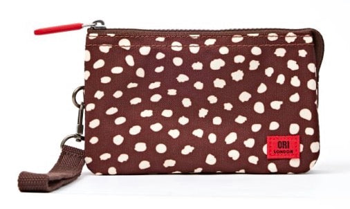 Carnaby Wallet with Strap — Brown Dot | Medium