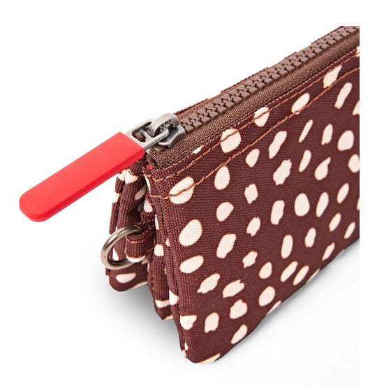 Carnaby Wallet with Strap — Brown Dot | Medium