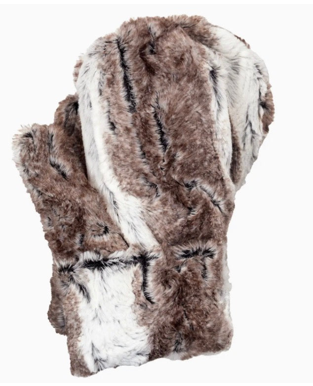 Faux Fur Mittens — Birch