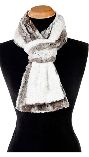 Classic Two-Tone Scarf — Birch Faux Fur | Standard