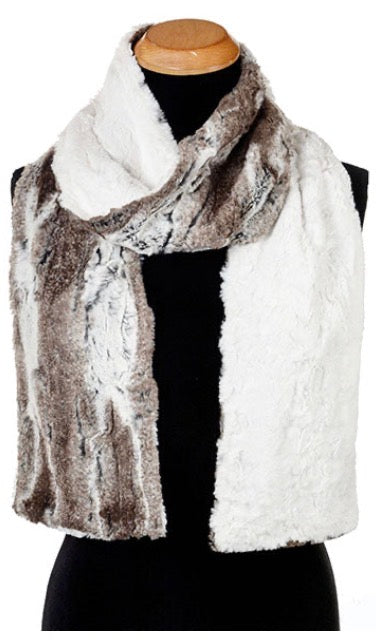 Classic Two-Tone Scarf — Birch Faux Fur | Standard