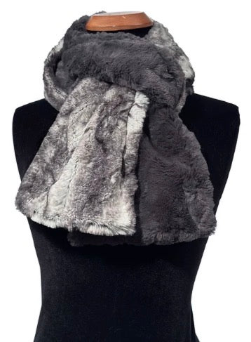 Classic Two-Tone Scarf — Smoke Show Faux Fur | Standard
