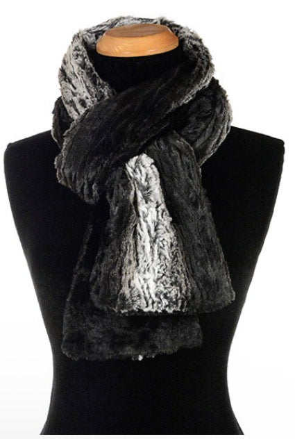 Classic Two-Tone Scarf — Smouldering Sequoia Faux Fur | Standard