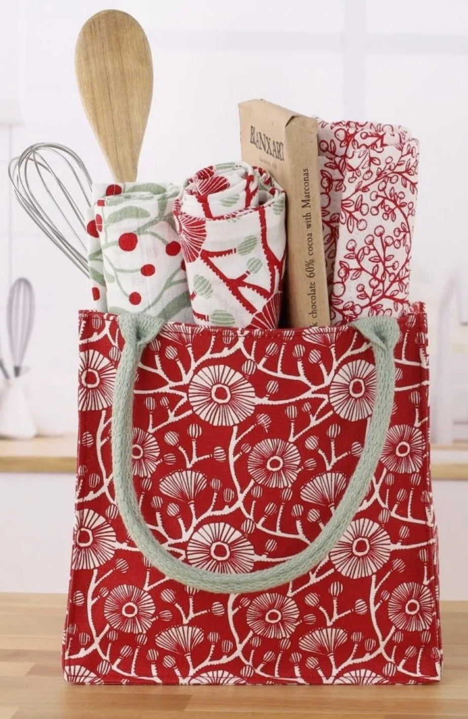 Camellia Reusable Gift Bag — 8 x 8 x 5 inch