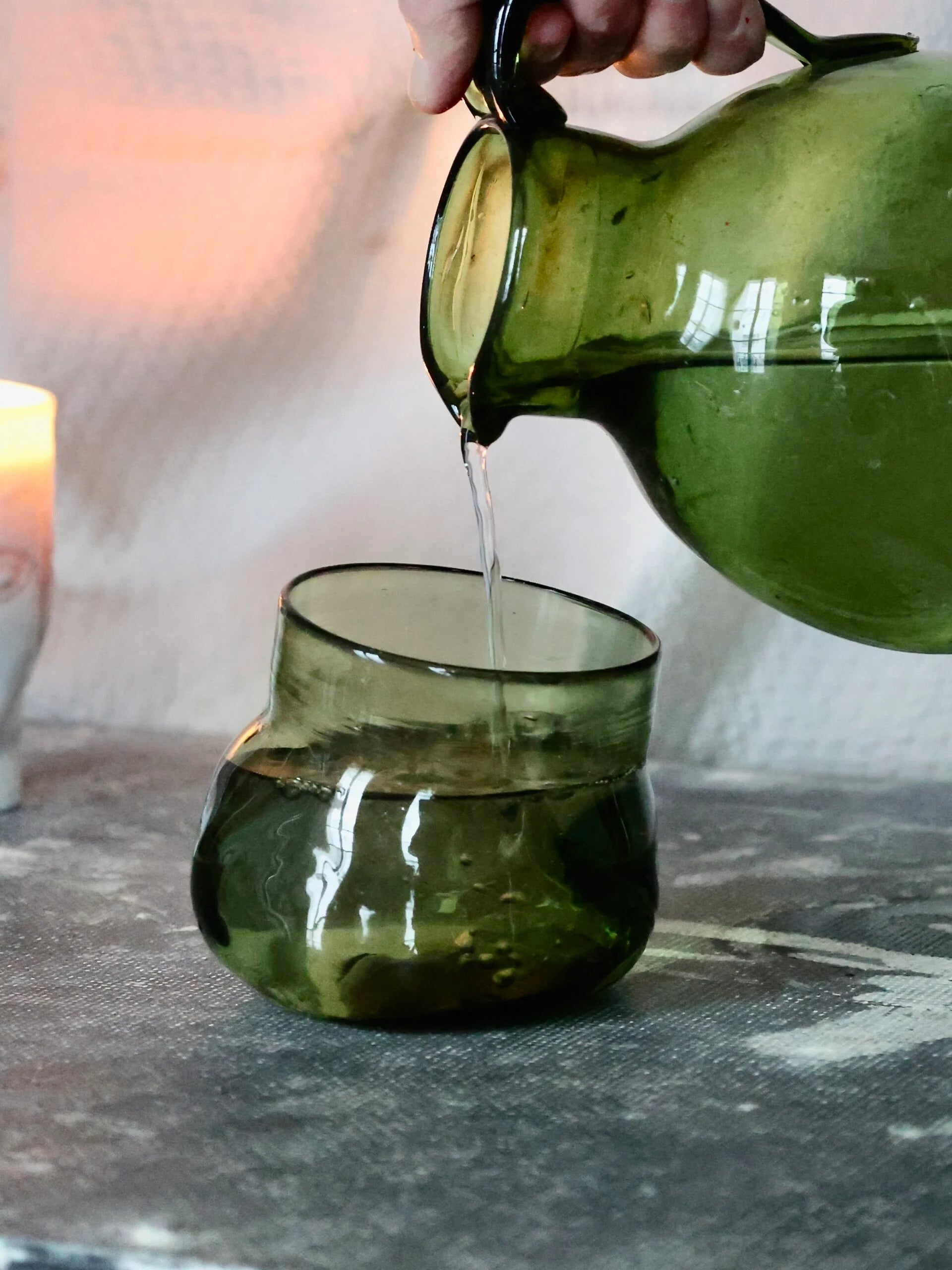 Rock Glass Vert Fumé