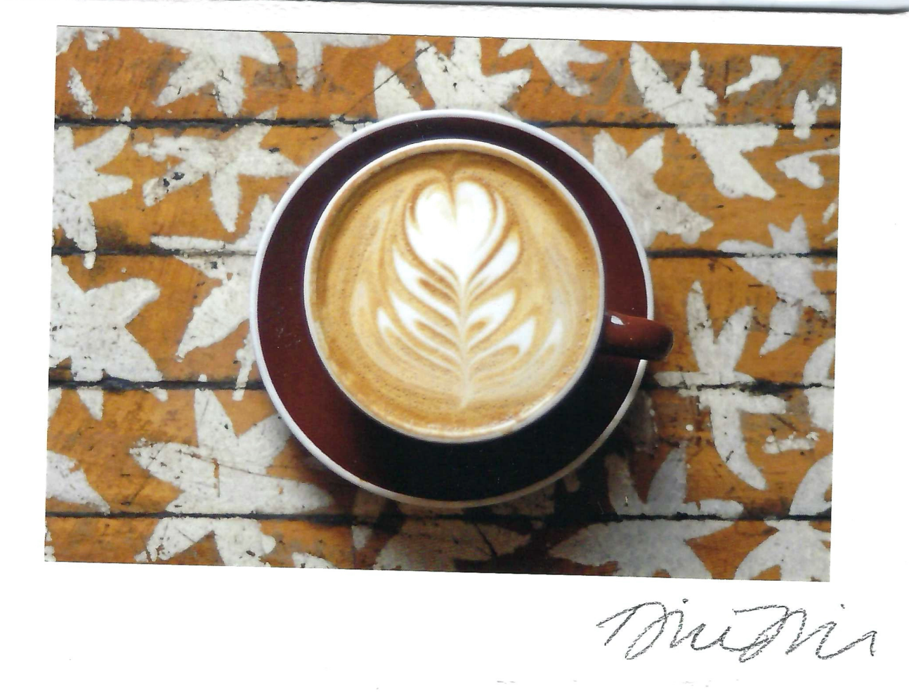 Dottie’s Latte Print Card